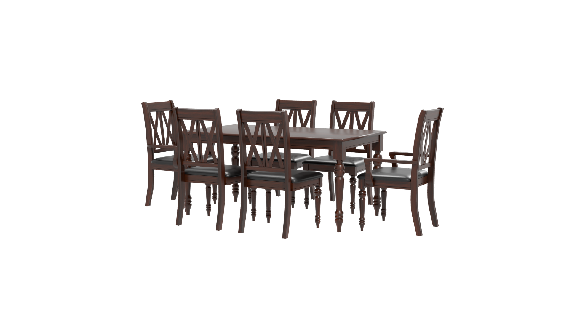 Elegant Dining Table Set 3D - Professional 3D Model Render 12