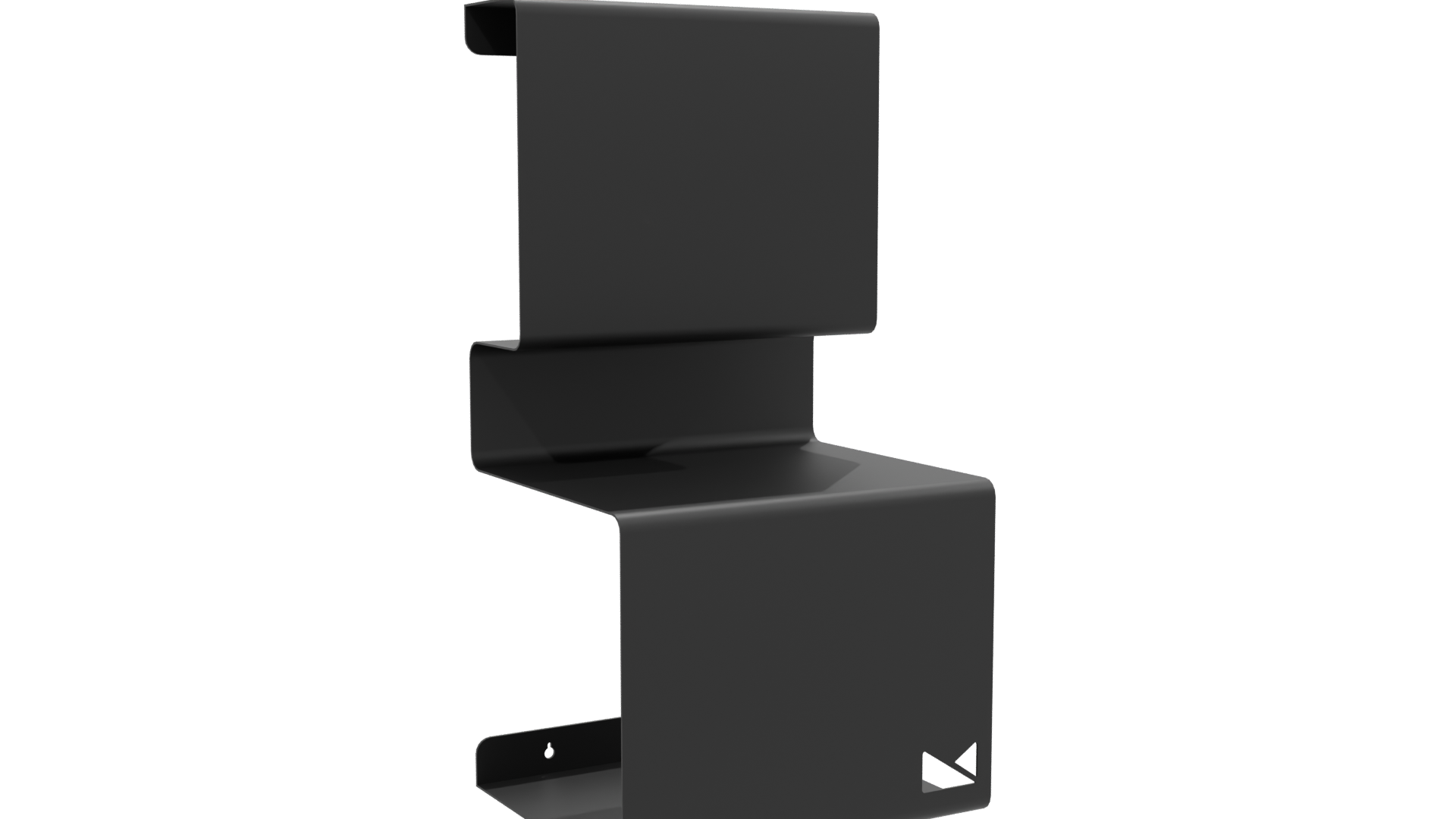 Contemporary Minimalist Metal Shelf Unit 3D Model - Professional 3D Model Render 13