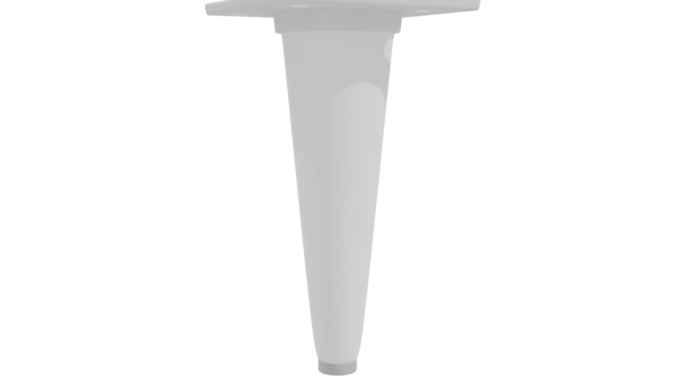 Cone-shaped Wooden Table Leg 3D - Professional 3D Model Render 10