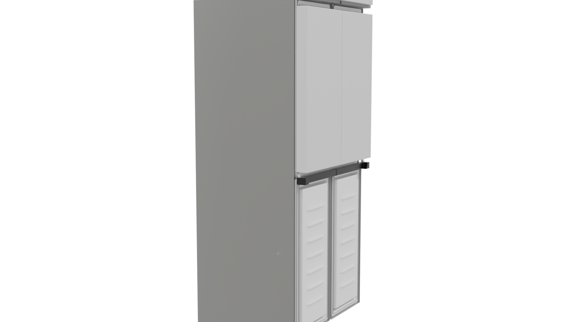 Sleek Modern Refrigerator 3D Model - Professional 3D Model Render 9