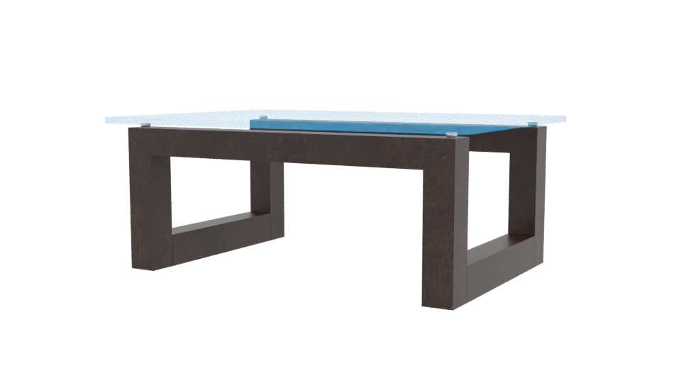 Modern Glass Table 3D Model - Professional 3D Model Render 12
