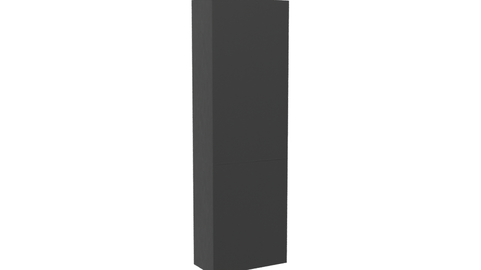 Minimalist Black Shelf Unit 3D - Professional 3D Model Render 4