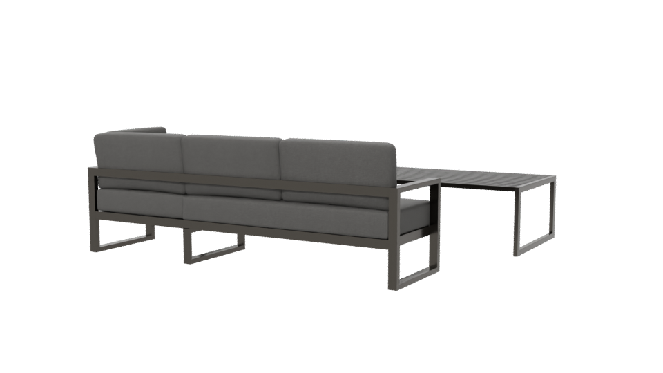 Contemporary Outdoor Sectional Sofa Set 3D Model - Professional 3D Model Render 6