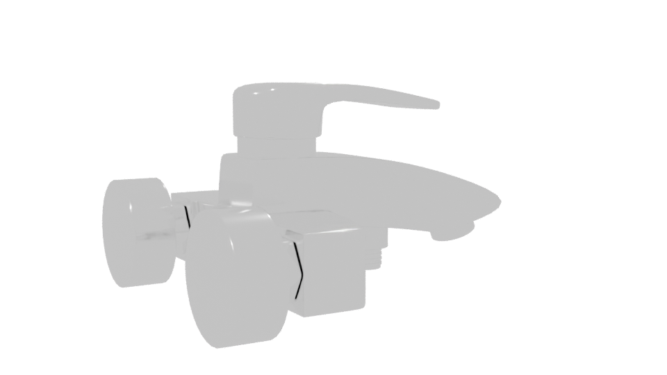 Stylish Modern Faucet 3D Model - Professional 3D Model Render 7