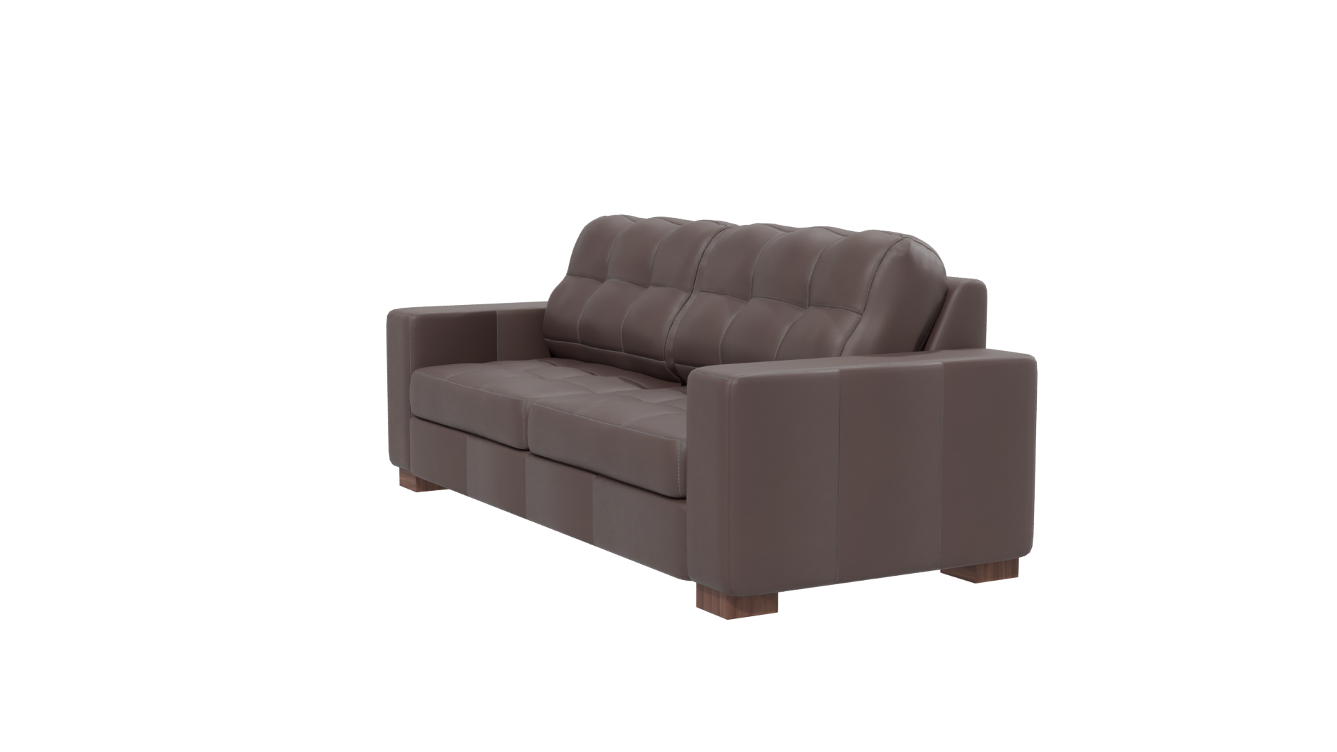 Stylish Brown Sofa 3D Model - Professional 3D Model Render 13