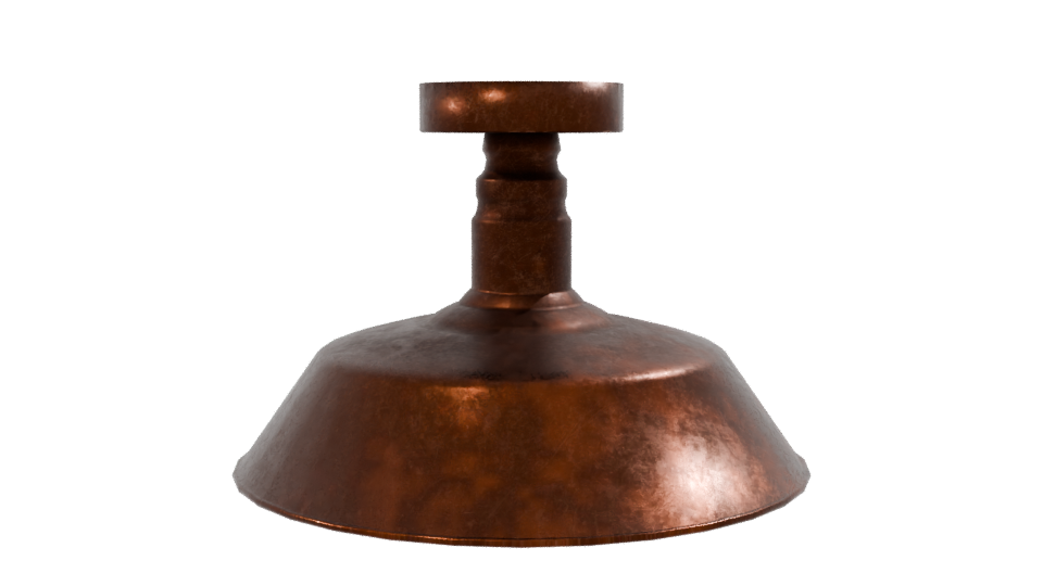 Vintage Copper Kitchen Weighing Scale 3D Model - Professional 3D Model Render 8