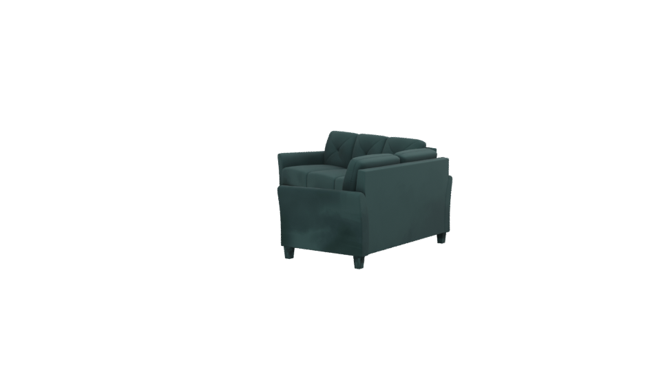 Stylish Teal Sofa Set 3D - Professional 3D Model Render 13