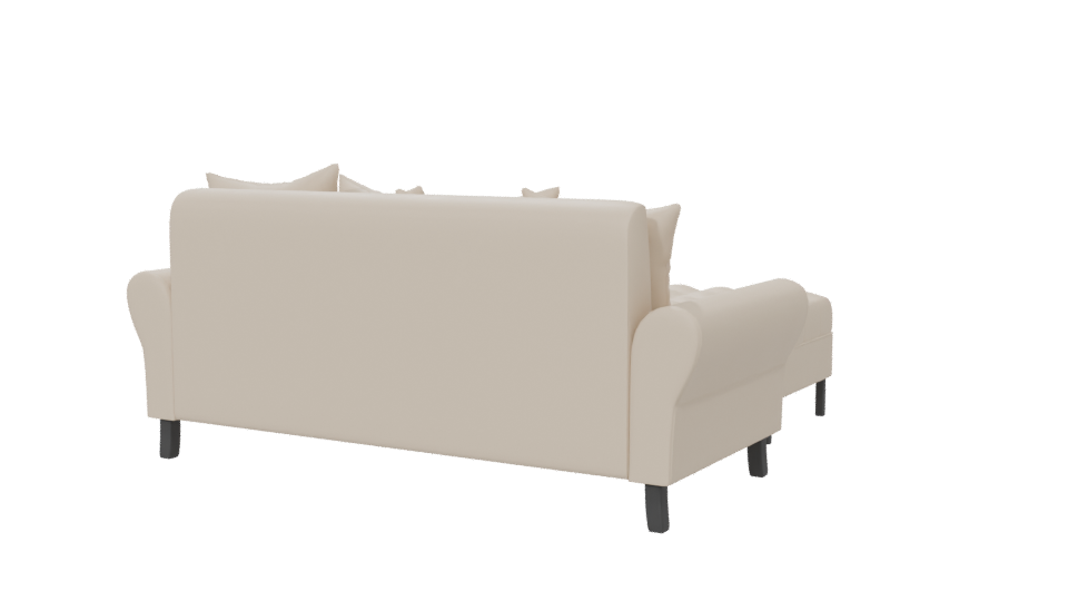 Elegant Modern Sofa 3D Model - Professional 3D Model Render 6