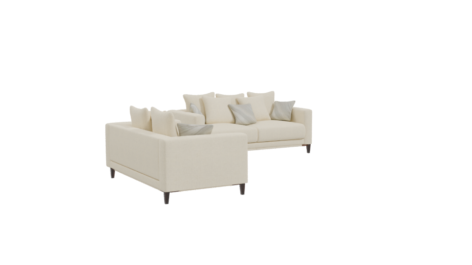 Contemporary Sofa Set 3D Model - Professional 3D Model Render 10