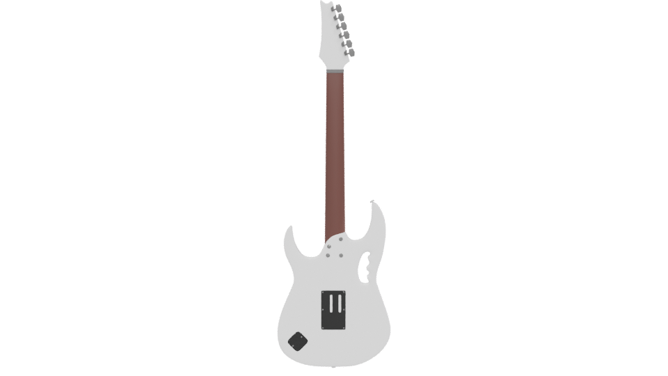 Stylized Electric Guitar 3D Model - Professional 3D Model Render 5