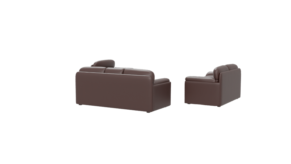 Modern Living Room Sofa Set 3D - Professional 3D Model Render 6