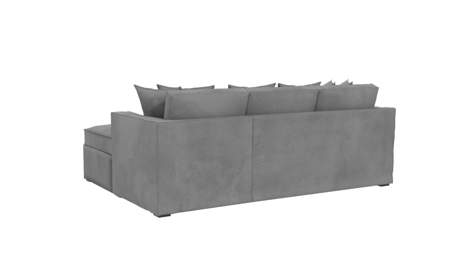 Contemporary L-Shaped Sofa 3D Model - Professional 3D Model Render 4