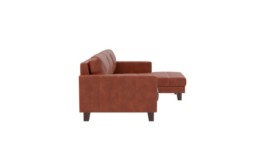 Stylish Modern Leather Sofa 3D Model - Professional 3D Model Render 8
