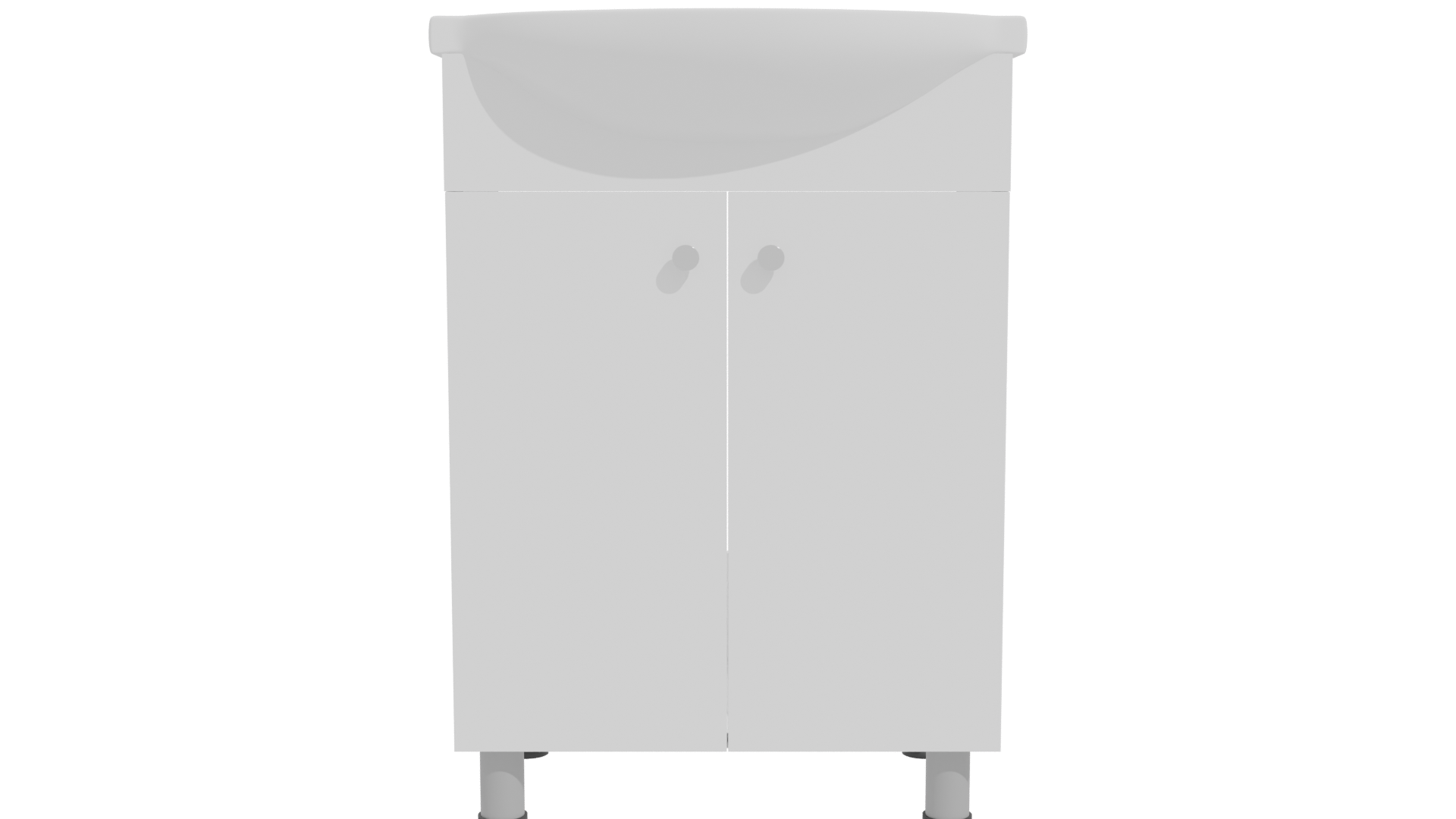 Stylish Bathroom Cabinet Model - Professional 3D Model Render 11