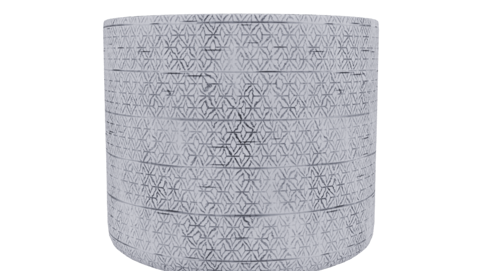 Textured Ceramic Decorative Pot 3D - Professional 3D Model Render 3