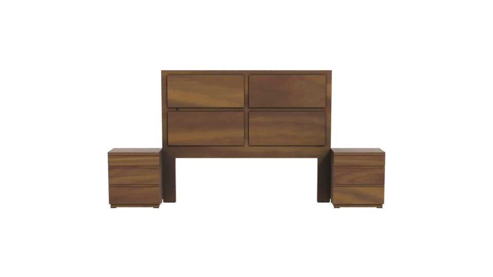 Stylish Wooden Storage Cabinet 3D - Professional 3D Model Render 11