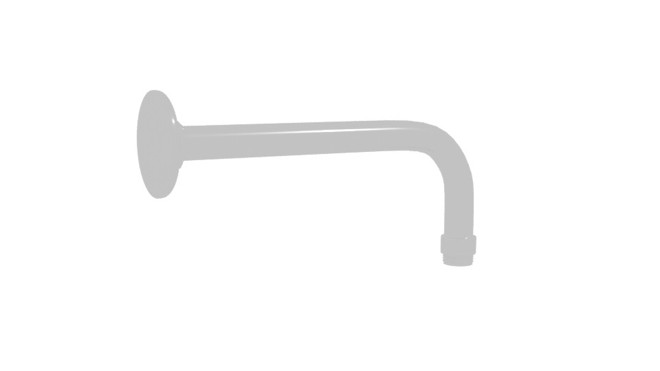 Stylish Curved Metal Pipe 3D Model - Professional 3D Model Render 10