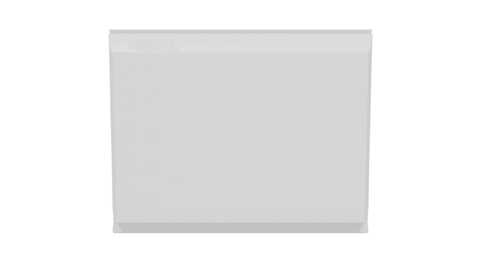 Sleek Minimalist Microwave Model - Professional 3D Model Render 5