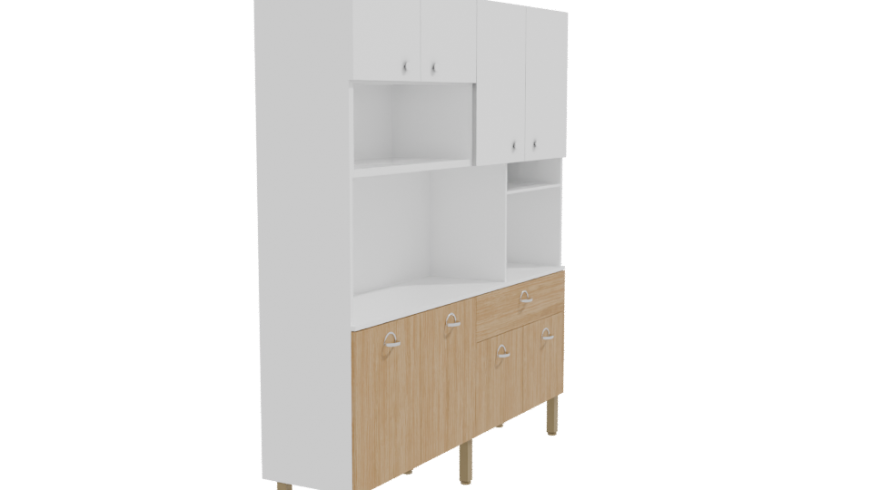 Stylish Wooden Cabinet 3D Model - Professional 3D Model Render 9