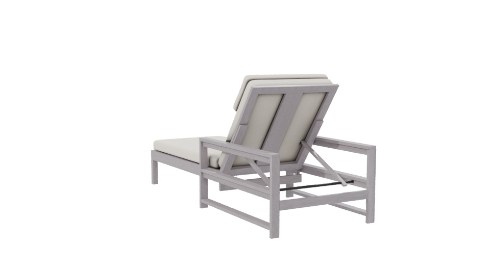 Stylish Outdoor Lounge Chair 3D - Professional 3D Model Render 7