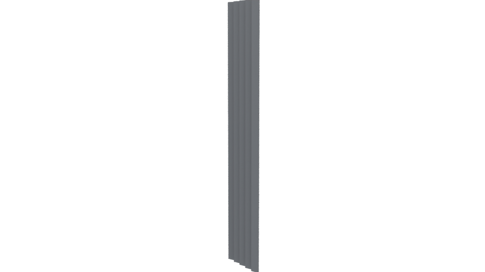 Stylized Vertical Slat Panel 3D - Professional 3D Model Render 7