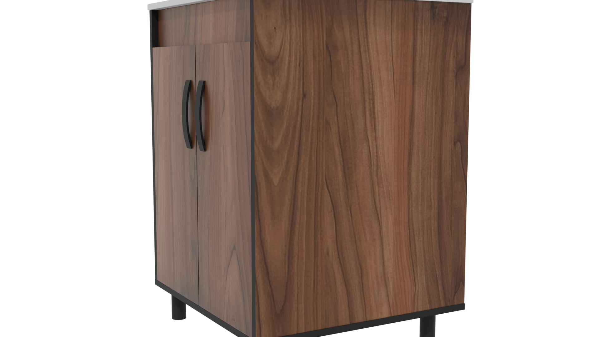 Stylish Wooden Storage Cabinet 3D Model - Professional 3D Model Render 13
