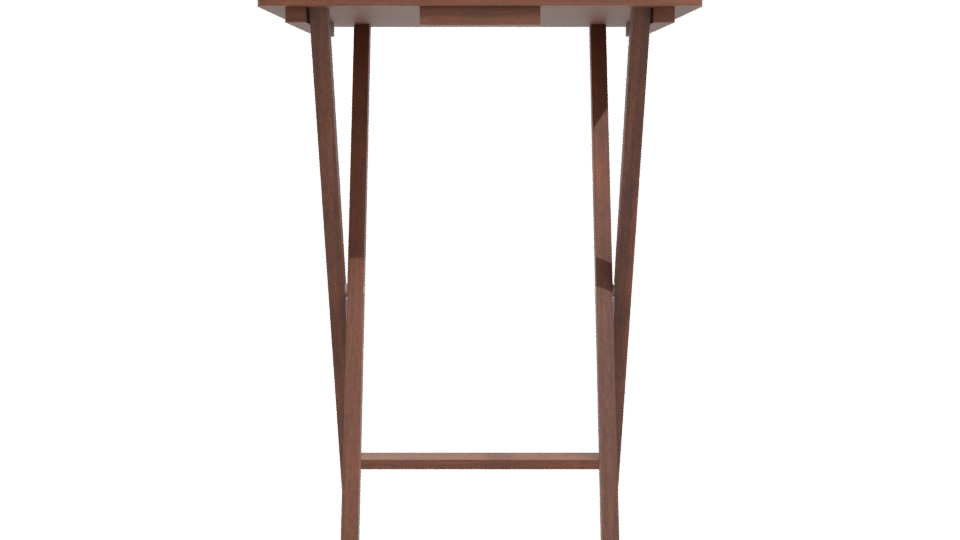 Stylish Wooden Desk Model - Professional 3D Model Render 11