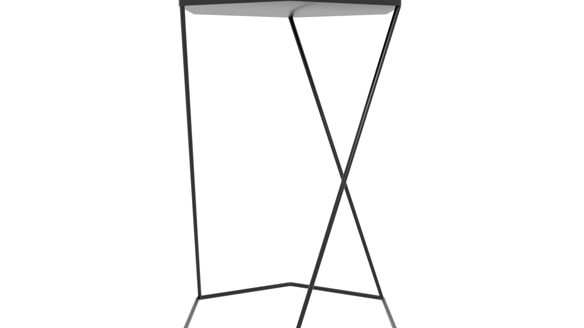 Minimalist Metal Side Table 3D - Professional 3D Model Render 5