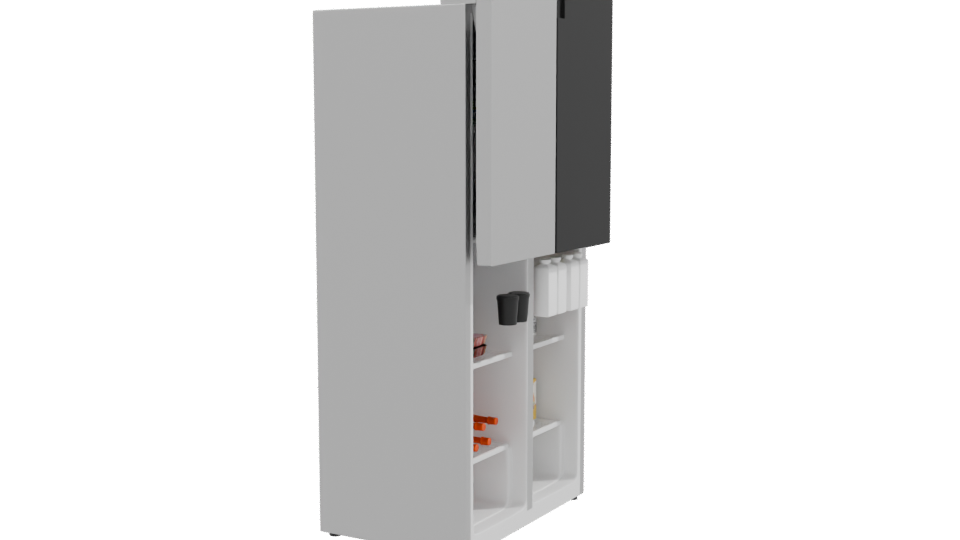 Sleek Modern Refrigerator 3D - Professional 3D Model Render 9
