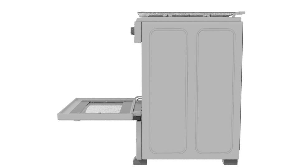 Stylish Gas Oven 3D Model - Professional 3D Model Render 2