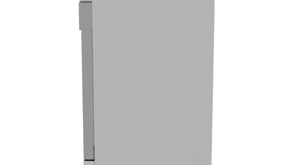 Sleek Stainless Steel Dishwasher 3D - Professional 3D Model Render 2