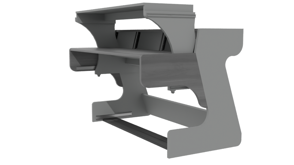 Contemporary Office Desk 3D Model - Professional 3D Model Render 13