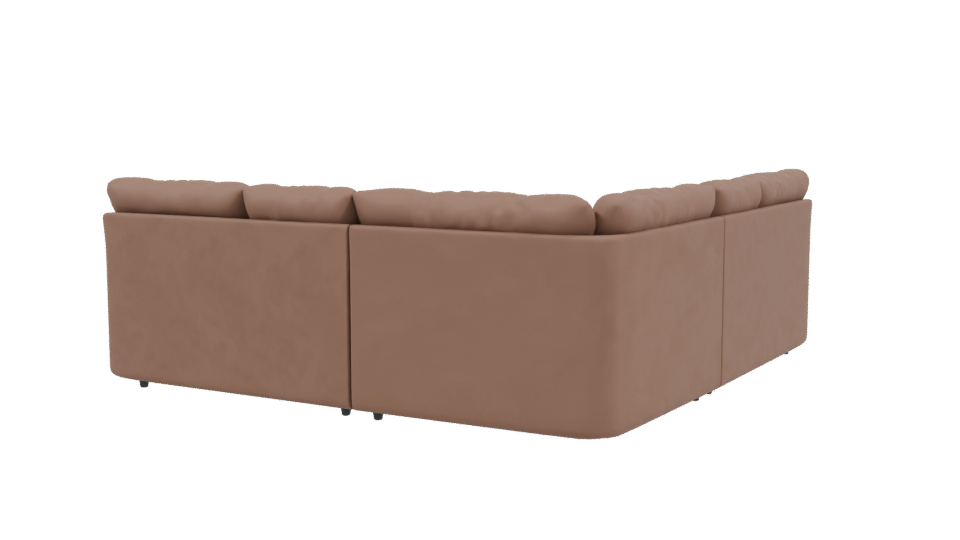 Stylish Sectional Sofa 3D Model - Professional 3D Model Render 3