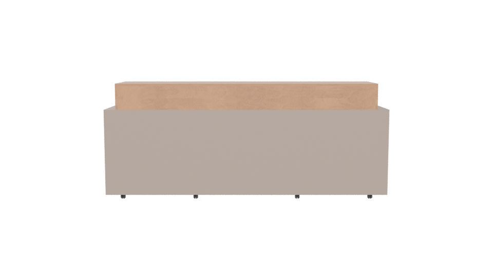 Contemporary Wooden Storage Console 3D Model - Professional 3D Model Render 5