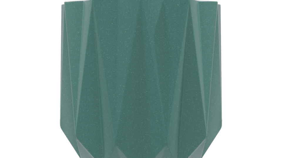 Stylized Geometric Planter 3D - Professional 3D Model Render 9