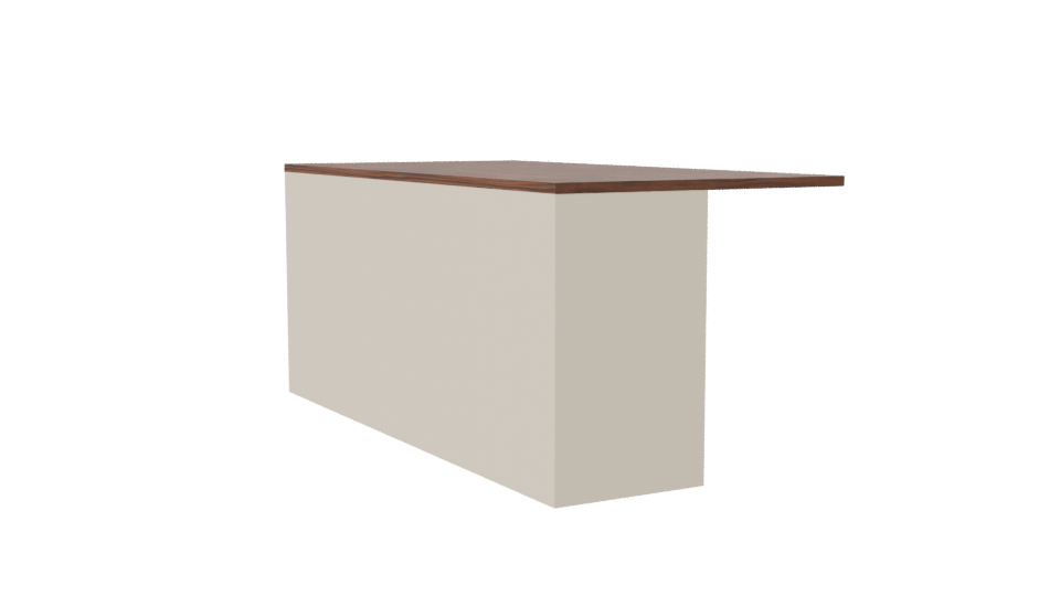 Stylish Minimalist Wooden Table 3D Model - Professional 3D Model Render 7