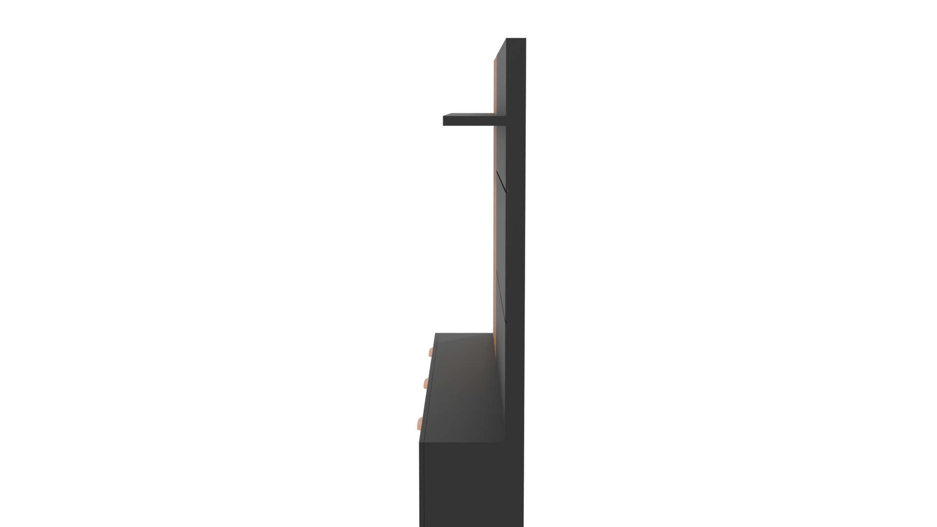 Modern Entertainment Center 3D - Professional 3D Model Render 2