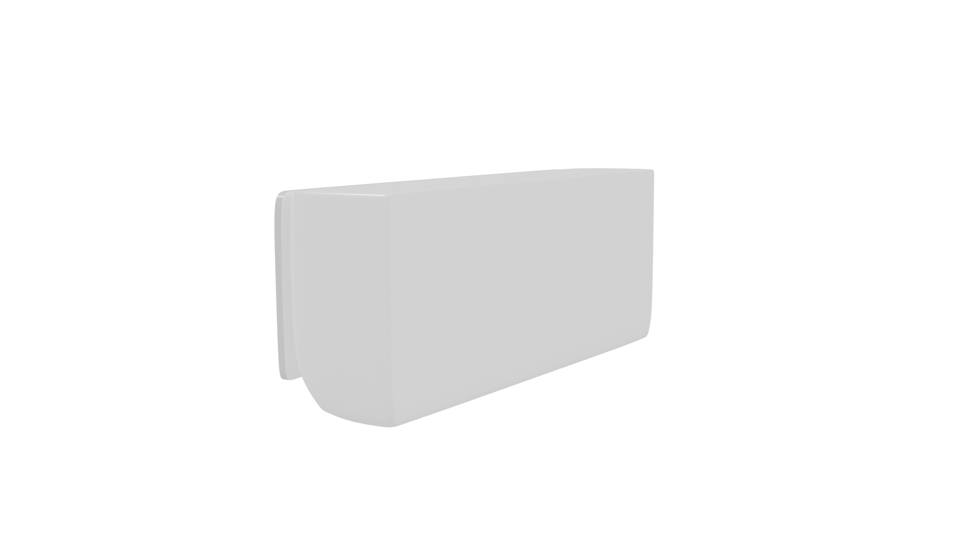 Minimalist Air Conditioner Model - Professional 3D Model Render 3