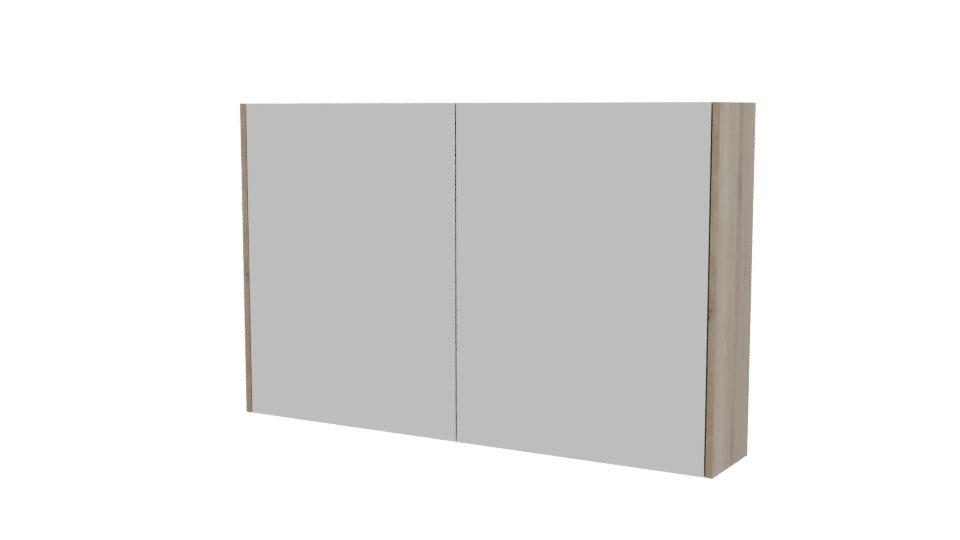 Stylish Modern Mirror Cabinet 3D - Professional 3D Model Render 12