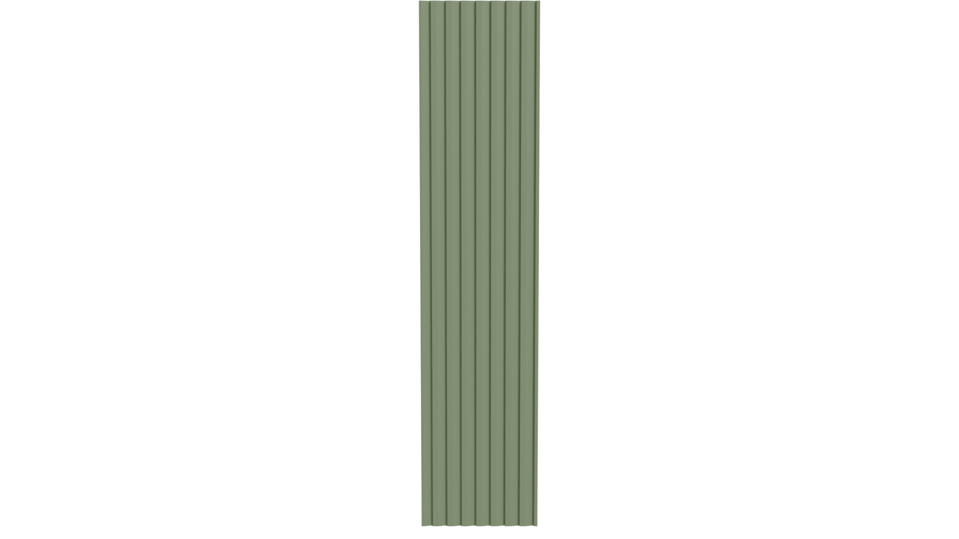 Stylized Vertical Green Panel 3D - Professional 3D Model Render 11