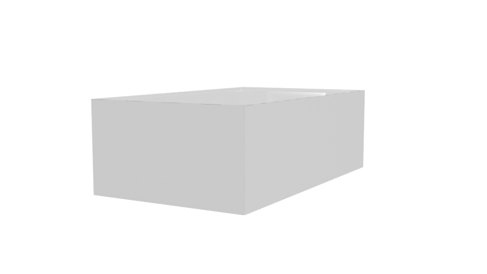 Elegant Modern Bathtub 3D Model - Professional 3D Model Render 3