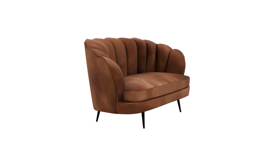 Stylish Love Seat 3D Model - Professional 3D Model Render 9