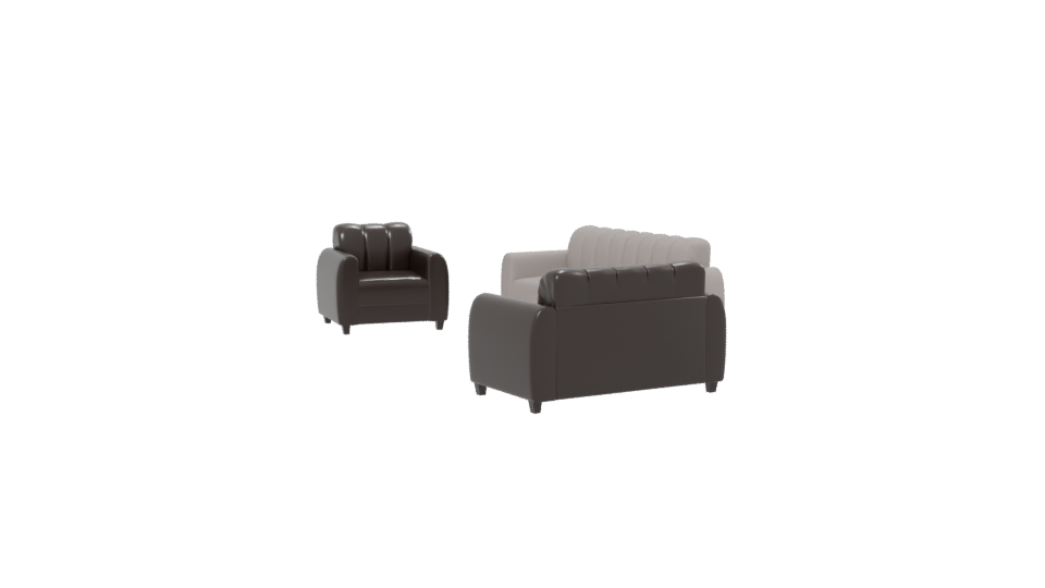 Contemporary Fabric Sofa Set 3D Model - Professional 3D Model Render 13