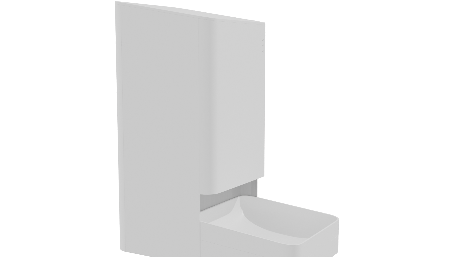 Sleek Modern Waste Bin 3D - Professional 3D Model Render 9