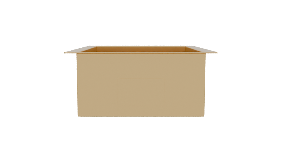 Stylish Modern Rectangular Container 3D Model - Professional 3D Model Render 2