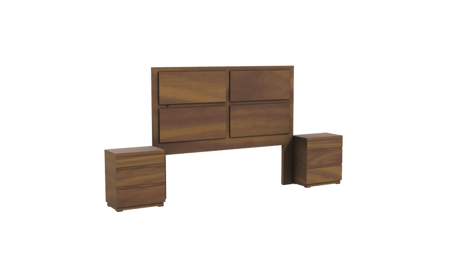 Stylish Wooden Storage Cabinet 3D - Professional 3D Model Render 10