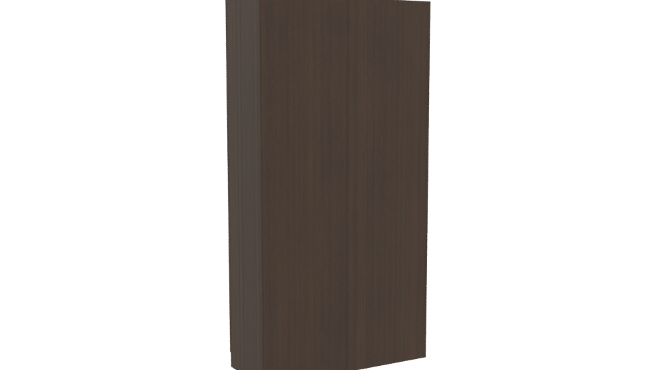 Stylish Wooden Wardrobe 3D Model - Professional 3D Model Render 4
