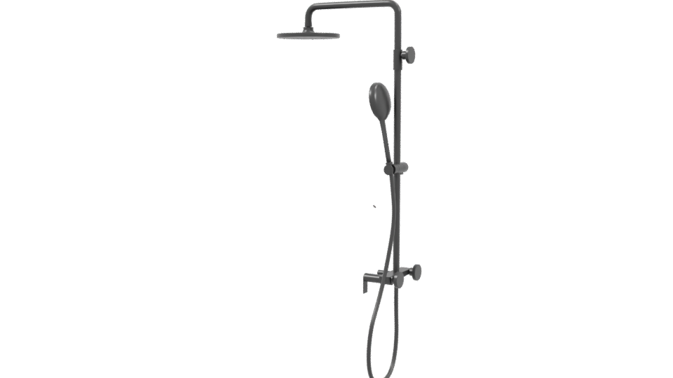 Sleek Modern Shower System 3D - Professional 3D Model Render 3