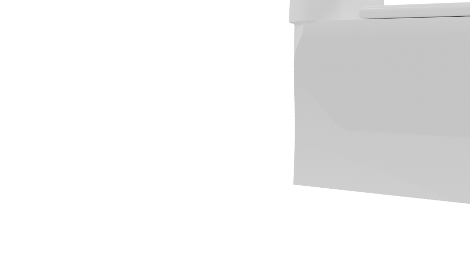 Stylish Modern Toilet 3D Model - Professional 3D Model Render 9