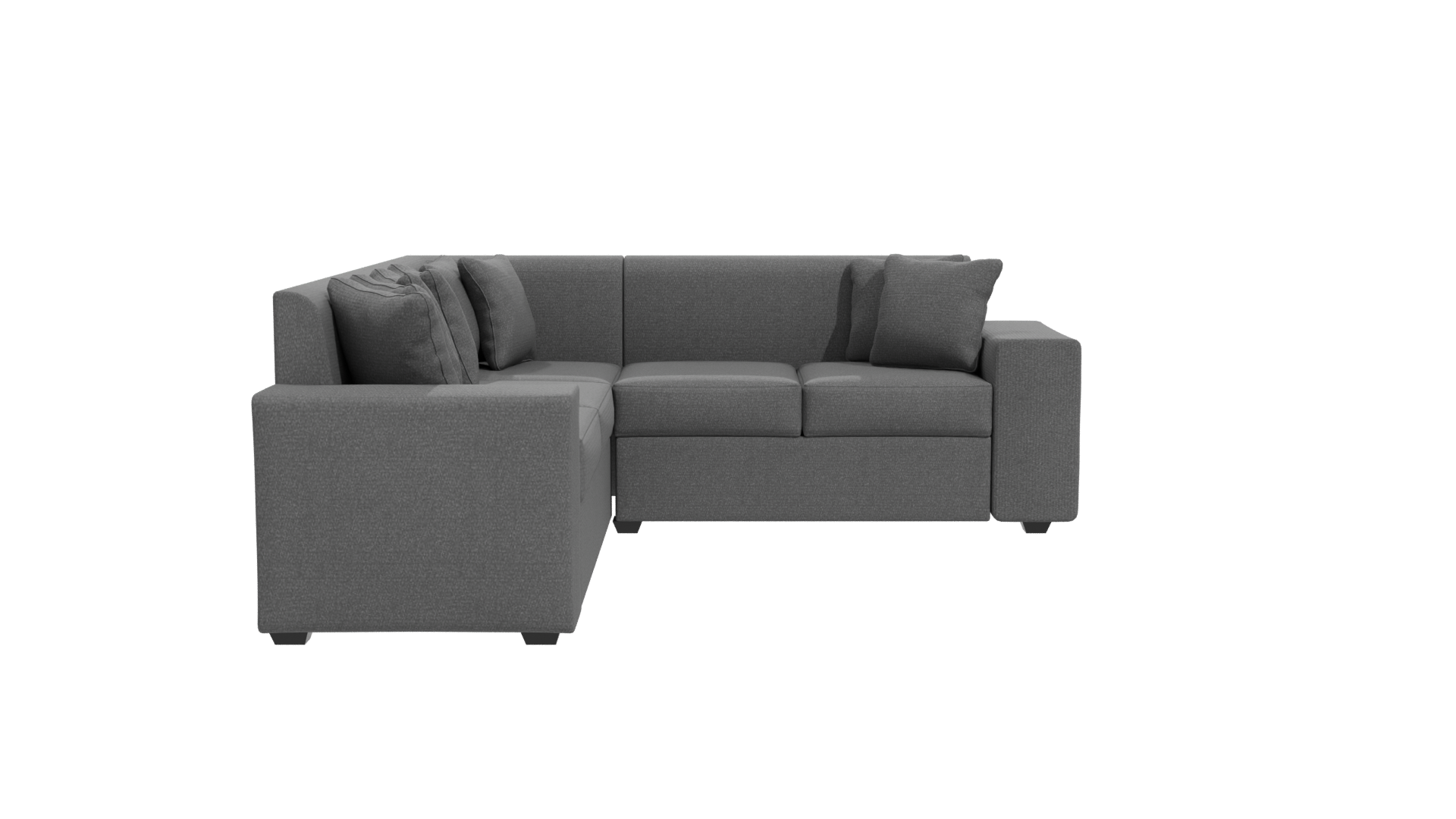 Stylish Fabric Sectional Sofa 3D Model - Professional 3D Model Render 11